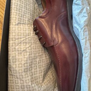 Florsheim Men's Dark Red Leather Oxfords